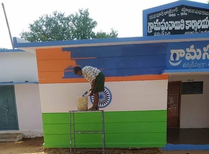 Is Jagan Reddy’s YCP Flag Replacing Indian National Flag In AP? THIS Picture Says It All!